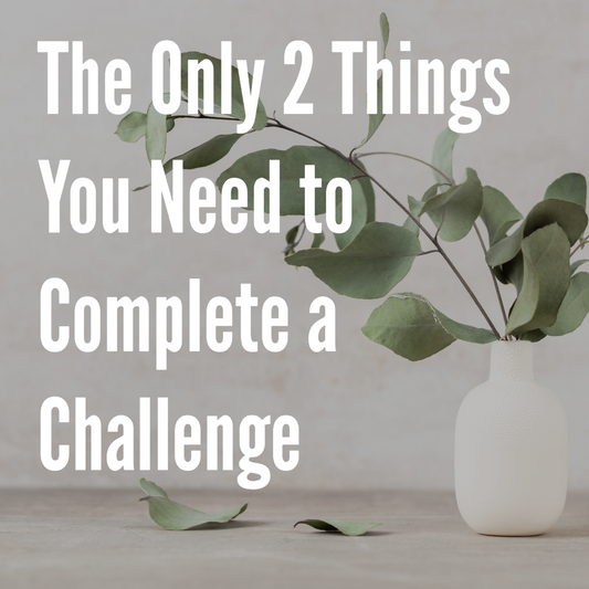 The ONLY 2 Things You Need to Complete a Challenge