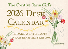 Load image into Gallery viewer, The Creative Farm Girl&#39;s 2026 Desk Calendar