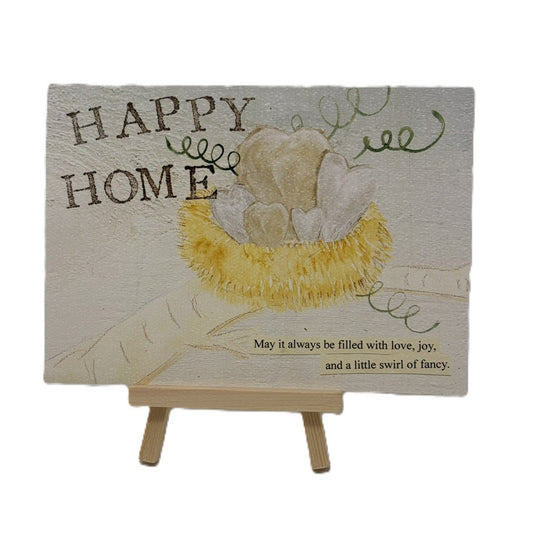 Raw wood card display easel for greeting cards by The Creative Farm Girl