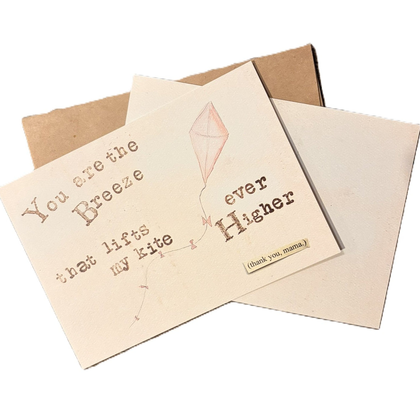 The Mama Card hand-lettered Mothers Day card by The Creative Farm Girl