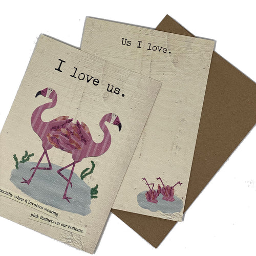 I Love Us Flamingos